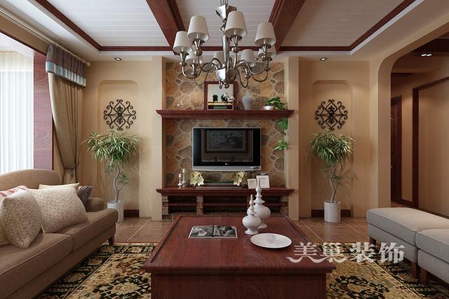 130㎡三室美式風(fēng)格裝修，全包20萬。