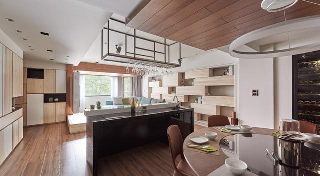 60平新房裝修，尤其是電視墻吸眼，當(dāng)隔斷用。