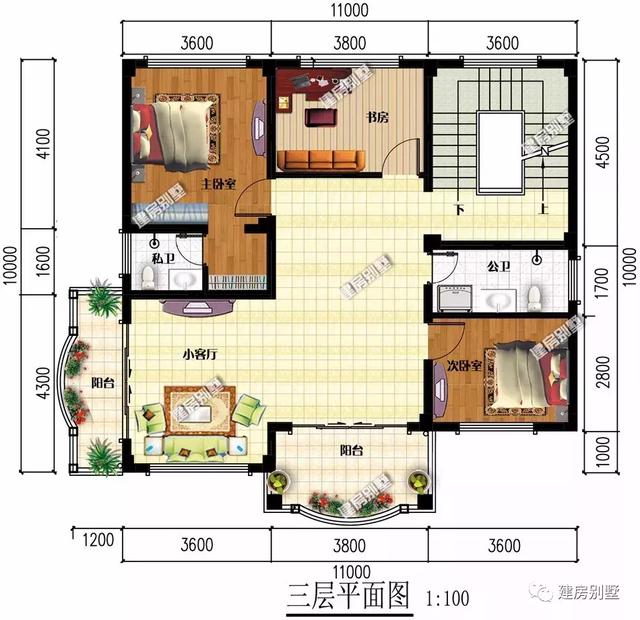 11×10米農(nóng)村別墅設(shè)計(jì)圖，簡約不失風(fēng)格，簡單實(shí)用