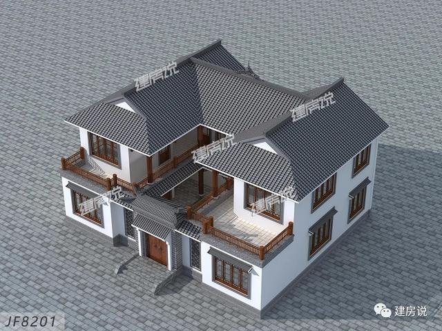 8套中式別墅設(shè)計(jì)圖，充滿中式住宅的古韻古香，在布局上又符合現(xiàn)代人的生活習(xí)慣