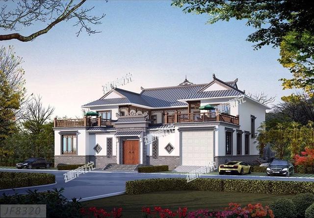 8套中式別墅設(shè)計(jì)圖，充滿中式住宅的古韻古香，在布局上又符合現(xiàn)代人的生活習(xí)慣