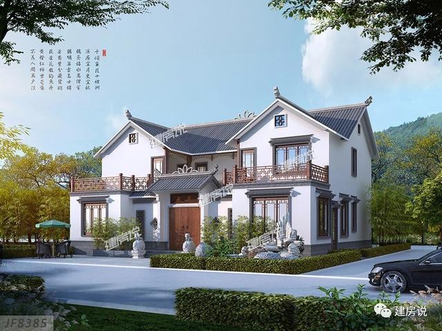 8套中式別墅設(shè)計(jì)圖，充滿中式住宅的古韻古香，在布局上又符合現(xiàn)代人的生活習(xí)慣