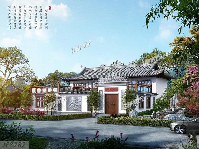 8套中式別墅設(shè)計(jì)圖，充滿中式住宅的古韻古香，在布局上又符合現(xiàn)代人的生活習(xí)慣