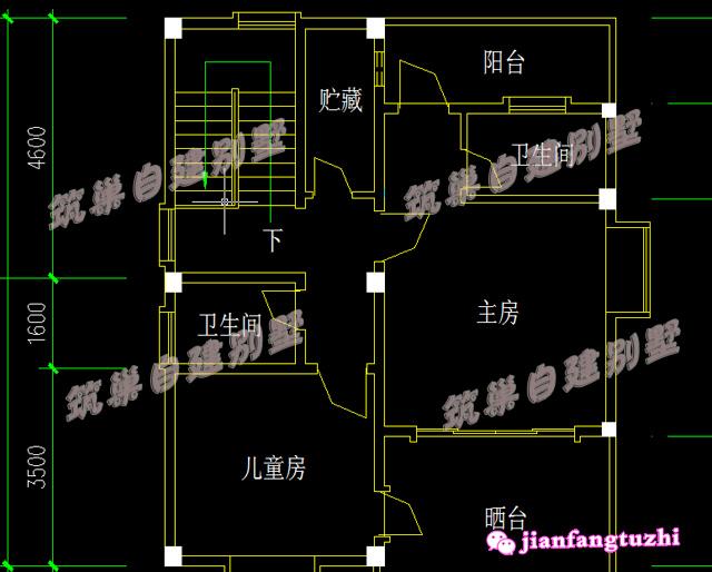 農村二層坡屋頂別墅設計圖效果圖紙，為了房屋的美觀和安全，選擇坡屋頂別墅更劃算