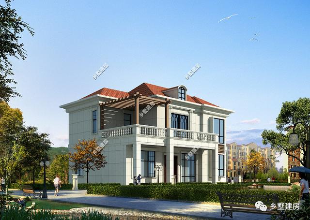 帶門樓的自建房設(shè)計(jì)圖，建房子帶門樓，好處多多