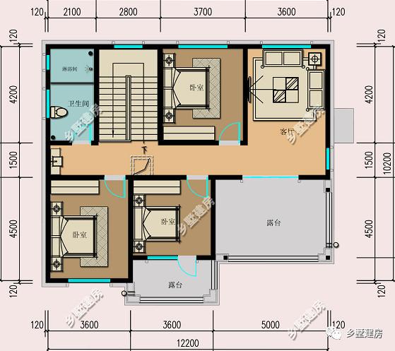 給大家介紹的兩款自建房別墅設(shè)計(jì)圖，價(jià)格上相差一倍，風(fēng)格上、色彩上也不盡相同