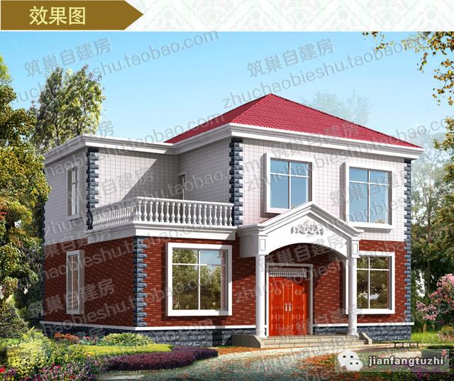 20萬農(nóng)村二層自建房完整施工圖，3廳5臥，簡(jiǎn)約實(shí)用