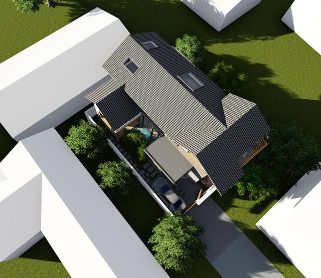 占地130平米兩層半20萬(wàn)農(nóng)村自建房設(shè)計(jì)圖，設(shè)計(jì)新穎獨(dú)特