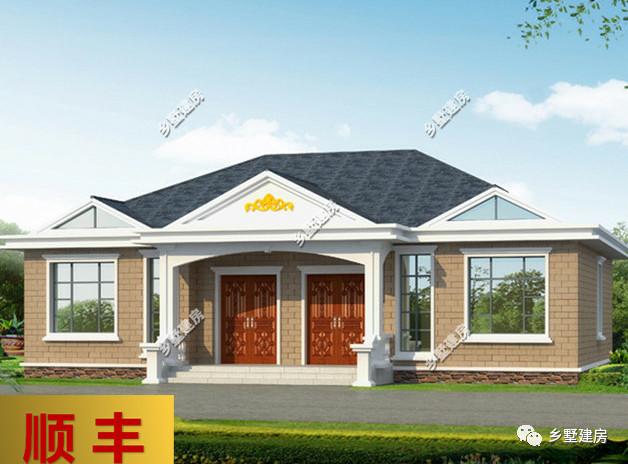 首選一層雙拼農(nóng)村自建房別墅設(shè)計(jì)圖，造價(jià)只要10萬，一棟二戶，更節(jié)約面積和省錢