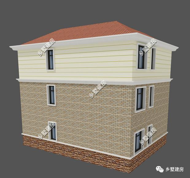 這棟別墅主要是以居住為準，開間12米，進深10米，自己住，住的舒適才好