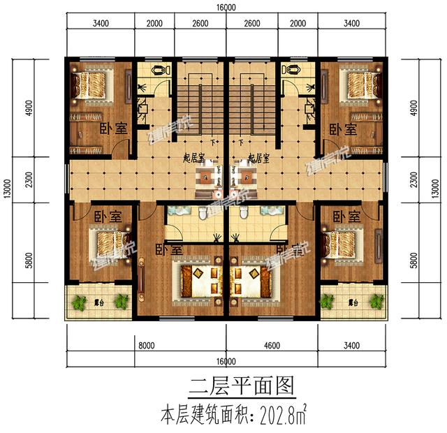 這款二層別墅設(shè)計圖外型美造價低，家家戶戶都能建