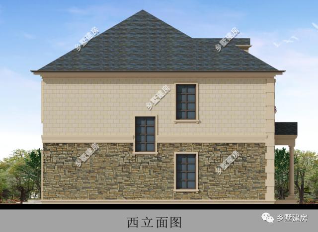 一棟古樸范十足的三層中式別墅設計圖，美出天際