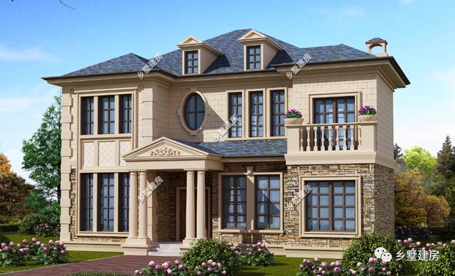 一棟古樸范十足的三層中式別墅設計圖，美出天際