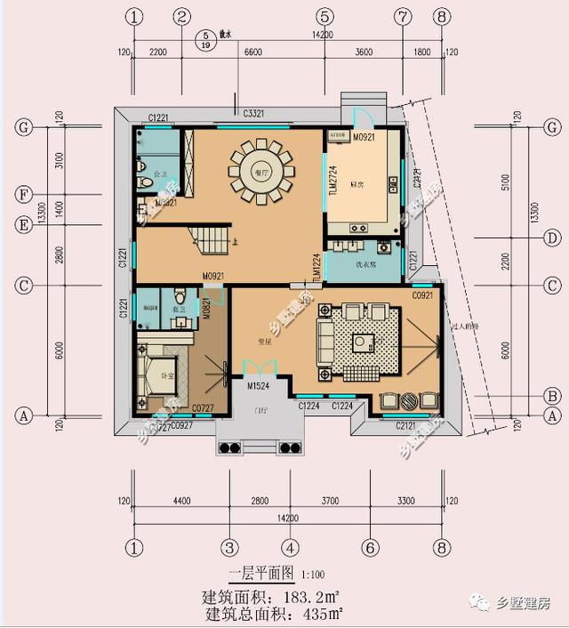 一棟古樸范十足的三層中式別墅設計圖，美出天際