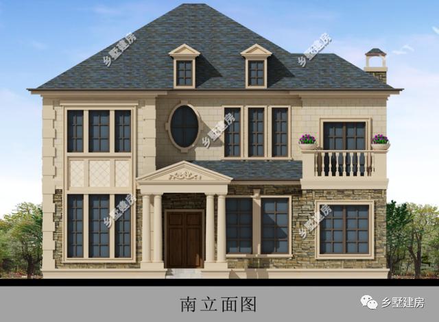 一棟古樸范十足的三層中式別墅設計圖，美出天際