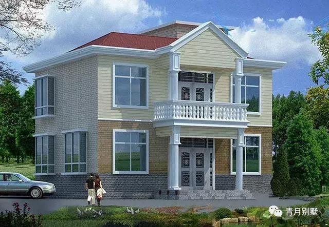 二層鄉(xiāng)村小別墅設(shè)計圖，10.76米×8米，造型美觀，布局舒適宜居