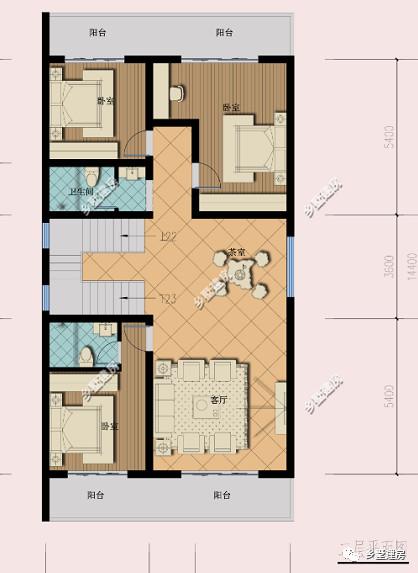 為大家推薦一款農(nóng)村自建房設計圖，附精致的室內(nèi)裝修效果圖