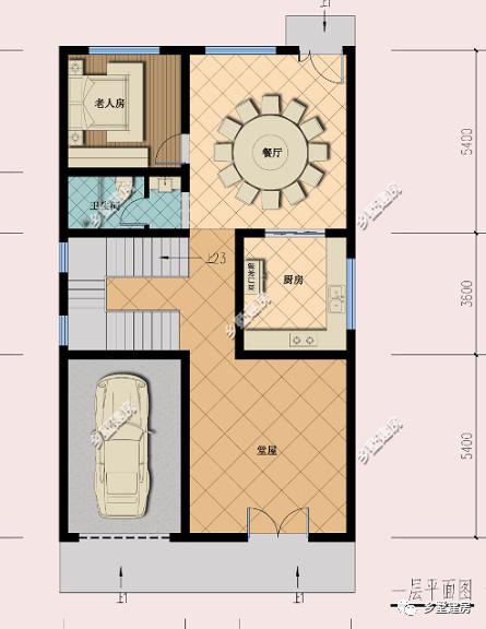 為大家推薦一款農(nóng)村自建房設計圖，附精致的室內(nèi)裝修效果圖
