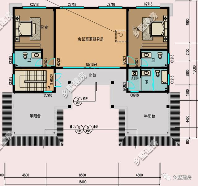 農(nóng)村三層別墅設(shè)計圖，18X16米，永不過時，經(jīng)典中的經(jīng)典