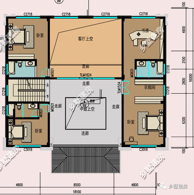 農(nóng)村三層別墅設(shè)計圖，18X16米，永不過時，經(jīng)典中的經(jīng)典