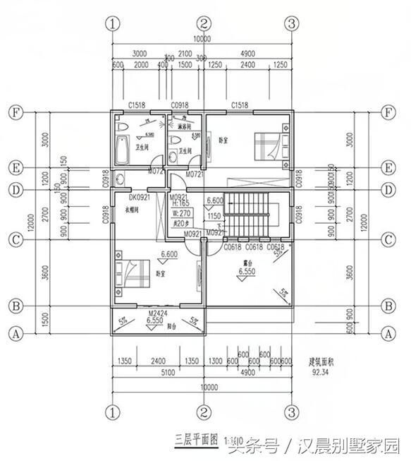 3款現(xiàn)代農(nóng)村別墅設(shè)計(jì)圖，戶型別致，建好肯定人人羨慕