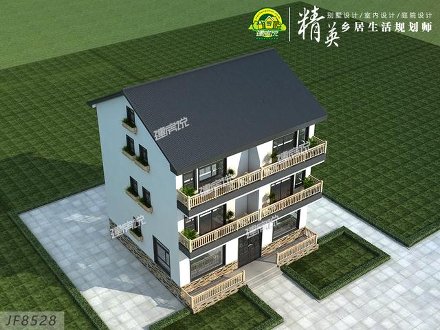 這款古色古香的現(xiàn)代別墅設(shè)計(jì)圖，非常有韻味