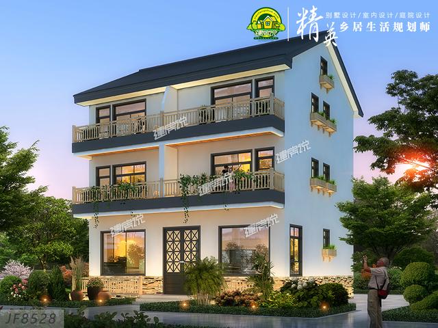 這款古色古香的現(xiàn)代別墅設(shè)計(jì)圖，非常有韻味