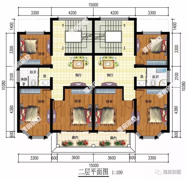 精選3款農(nóng)村豪華雙拼別墅設(shè)計圖，建一棟好房一輩子享福