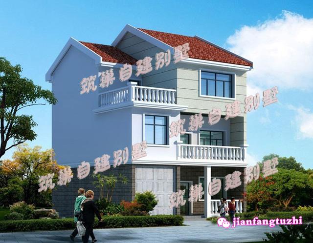 新農(nóng)村三層自建房全套設(shè)計(jì)圖，占地100平米