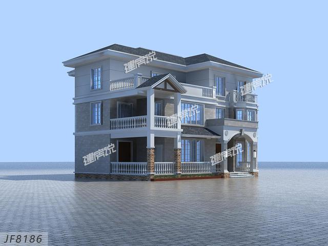 三層農(nóng)村自建房設(shè)計圖，外型精美，非常適合建在農(nóng)村