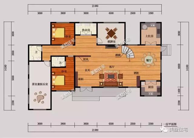 帶土灶的5個農(nóng)村自建房設(shè)計圖戶型，爸媽看了一定喜歡