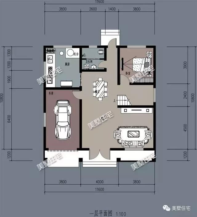 帶土灶的5個農(nóng)村自建房設(shè)計圖戶型，爸媽看了一定喜歡