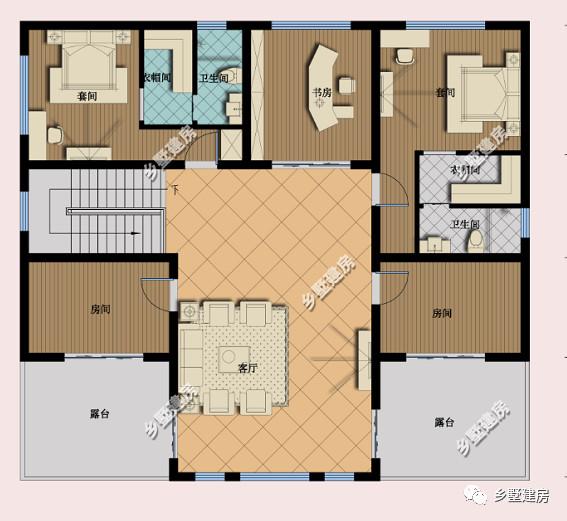 推薦一款定制的農(nóng)村自建房設(shè)計(jì)圖紙，外觀造型簡(jiǎn)約大氣，內(nèi)部功能設(shè)計(jì)齊全