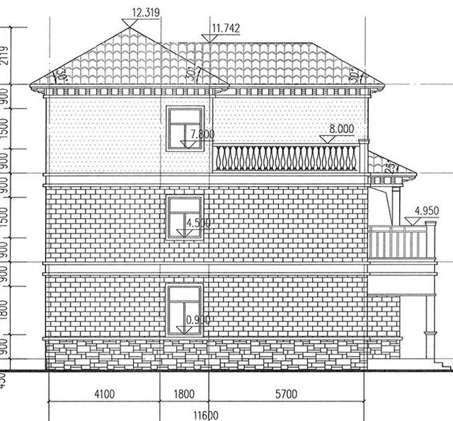 三層豪華復(fù)式別墅設(shè)計(jì)圖，挑空客廳+旋轉(zhuǎn)樓梯