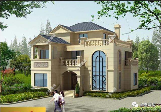 兩款別墅設(shè)計圖紙，兩層的精致，三層的大氣