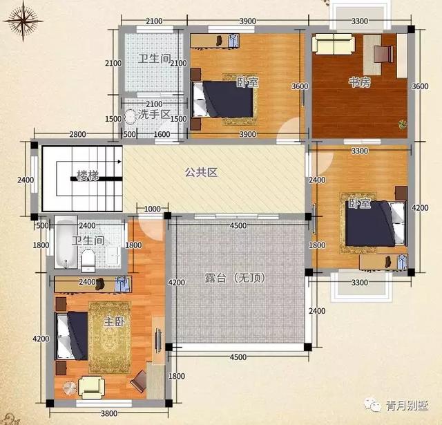 推薦這款二層帶小院的別墅，戶型美觀大方，布局合理，適合農(nóng)村自建
