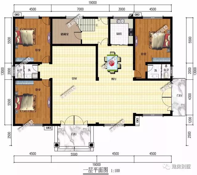 四層農(nóng)村自建房設(shè)計(jì)圖，室內(nèi)的布局方式大多數(shù)人都說(shuō)不錯(cuò)