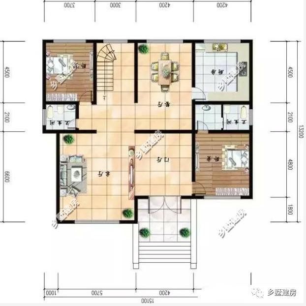 奢華范兒自建房別墅設計圖，外形很高級，滿滿的宮殿式別墅感