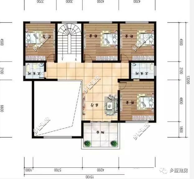 三層自建房別墅設(shè)計(jì)圖，室內(nèi)豪華的猶如宮殿一般