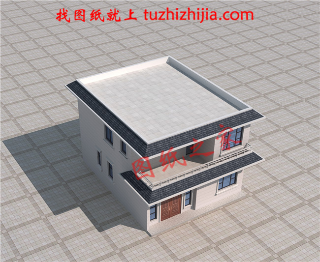 10萬內(nèi)2層小洋樓設(shè)計圖，平屋頂，戶型設(shè)計合理