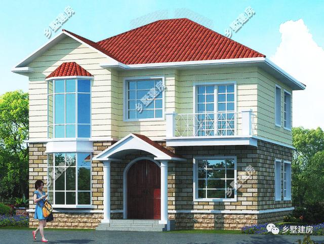 今天介紹這兩款農(nóng)村自建房設(shè)計(jì)圖，花少的錢住高級(jí)的別墅
