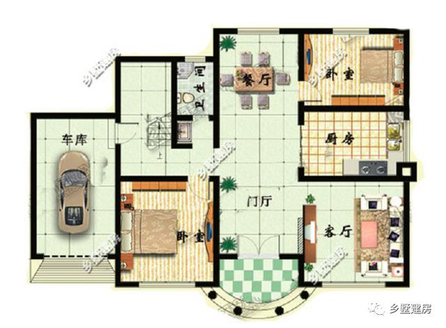 這款雙拼別墅設(shè)計(jì)圖適合家里有兩個(gè)兒子的家庭建造