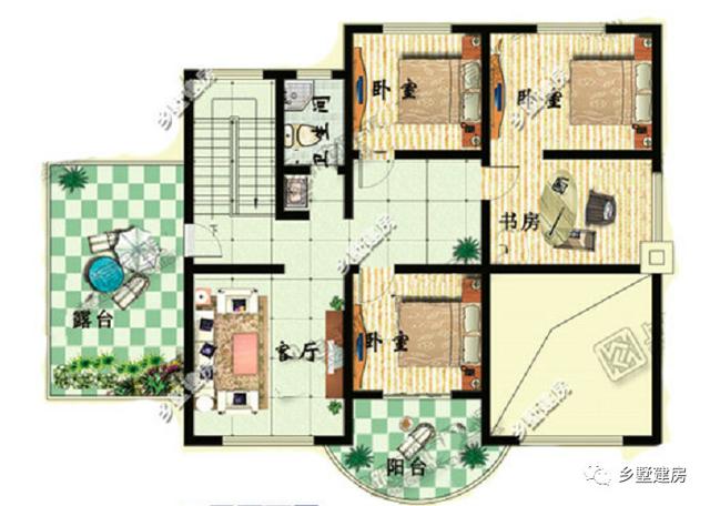 這款雙拼別墅設(shè)計(jì)圖適合家里有兩個(gè)兒子的家庭建造