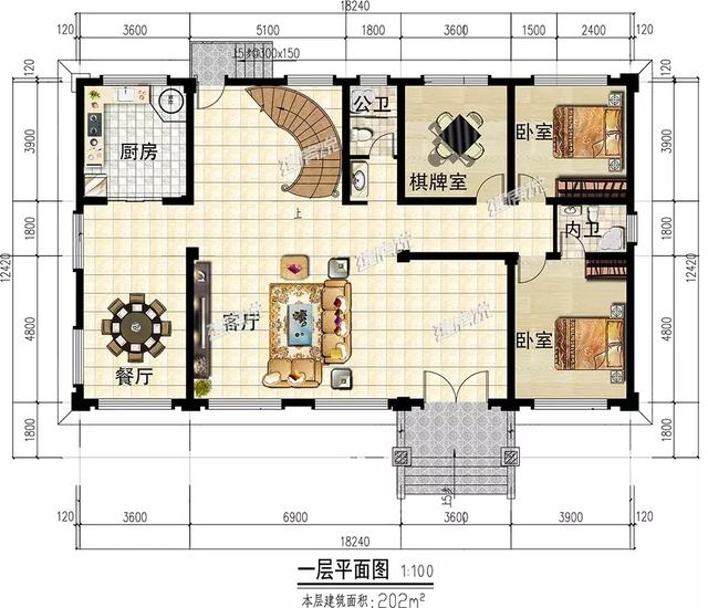 私人定制的三層歐式別墅設(shè)計圖，建棟漂亮別墅來享受生活吧