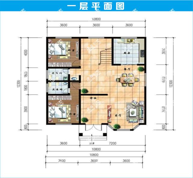 農(nóng)村三層別墅設(shè)計(jì)圖，外觀低調(diào)，內(nèi)置布局足夠滿足農(nóng)村家庭的日常生活