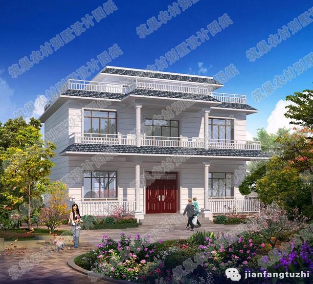 給大家挑選了3款二層農(nóng)村自建房全套CAD設(shè)計施工圖（附效果圖）