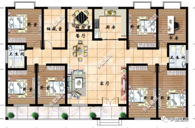 三款適合在農(nóng)村自建的一層別墅設計圖，簡單經(jīng)濟適用，性價比也超高