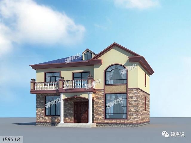 有宅基地一定要蓋一棟別墅，這款二層別墅設(shè)計(jì)圖推薦給你