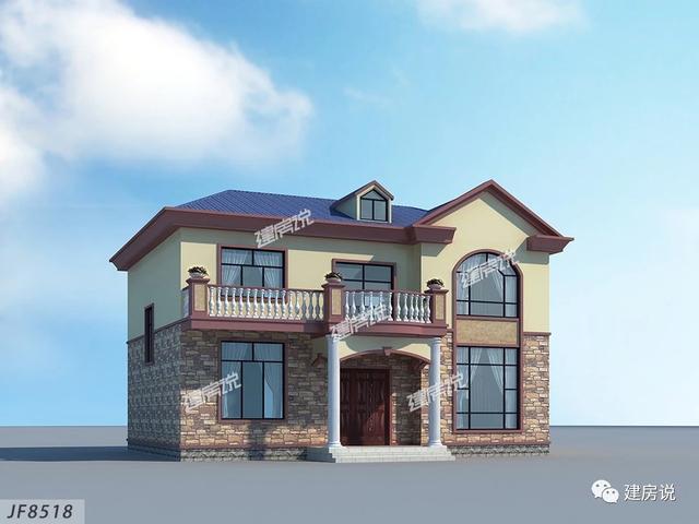 有宅基地一定要蓋一棟別墅，這款二層別墅設(shè)計(jì)圖推薦給你