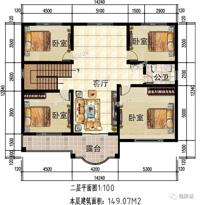 有宅基地一定要蓋一棟別墅，這款二層別墅設(shè)計(jì)圖推薦給你